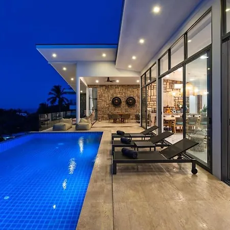 Luxury Blue Coco Sea View Villa - 4X4 Suv Included Koh Samui Exterior photo